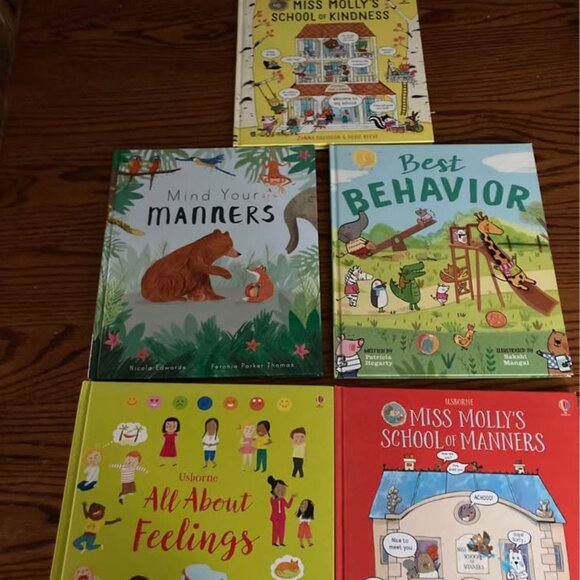5 Usborne books - feelings and manners - Picture 1 of 1